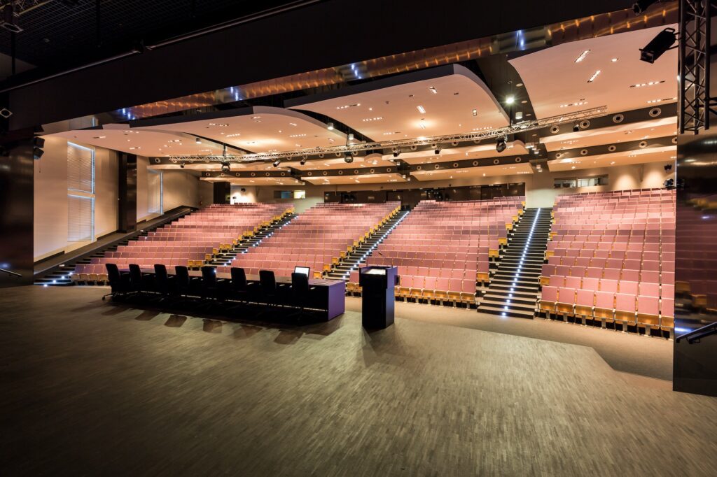 Lecturers' platform in academy's auditorium